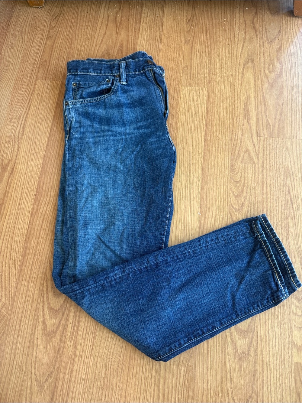 Levi's Men's Straight Jeans in Blue Denim
